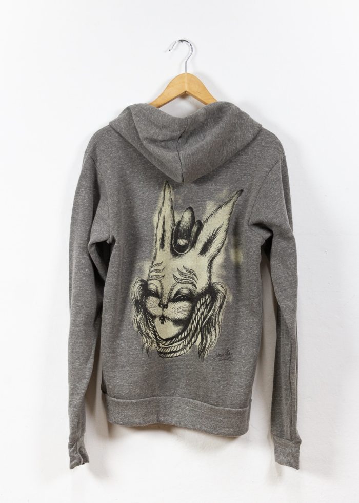 Bunny Grey Hoodie - L