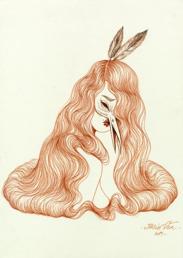 Flowing Hair Muse - Miss Van