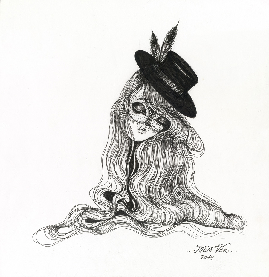 Flowing Hair Muse - Miss Van