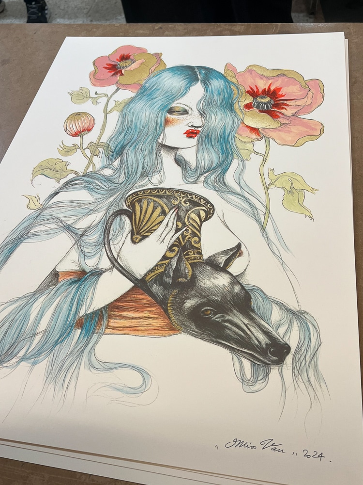 Lady with Poppies - Miss Van
