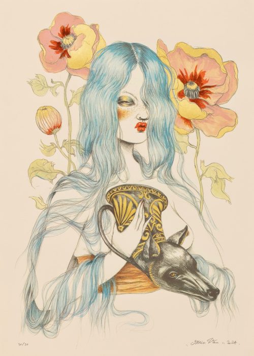 Lady with Poppies - Miss Van