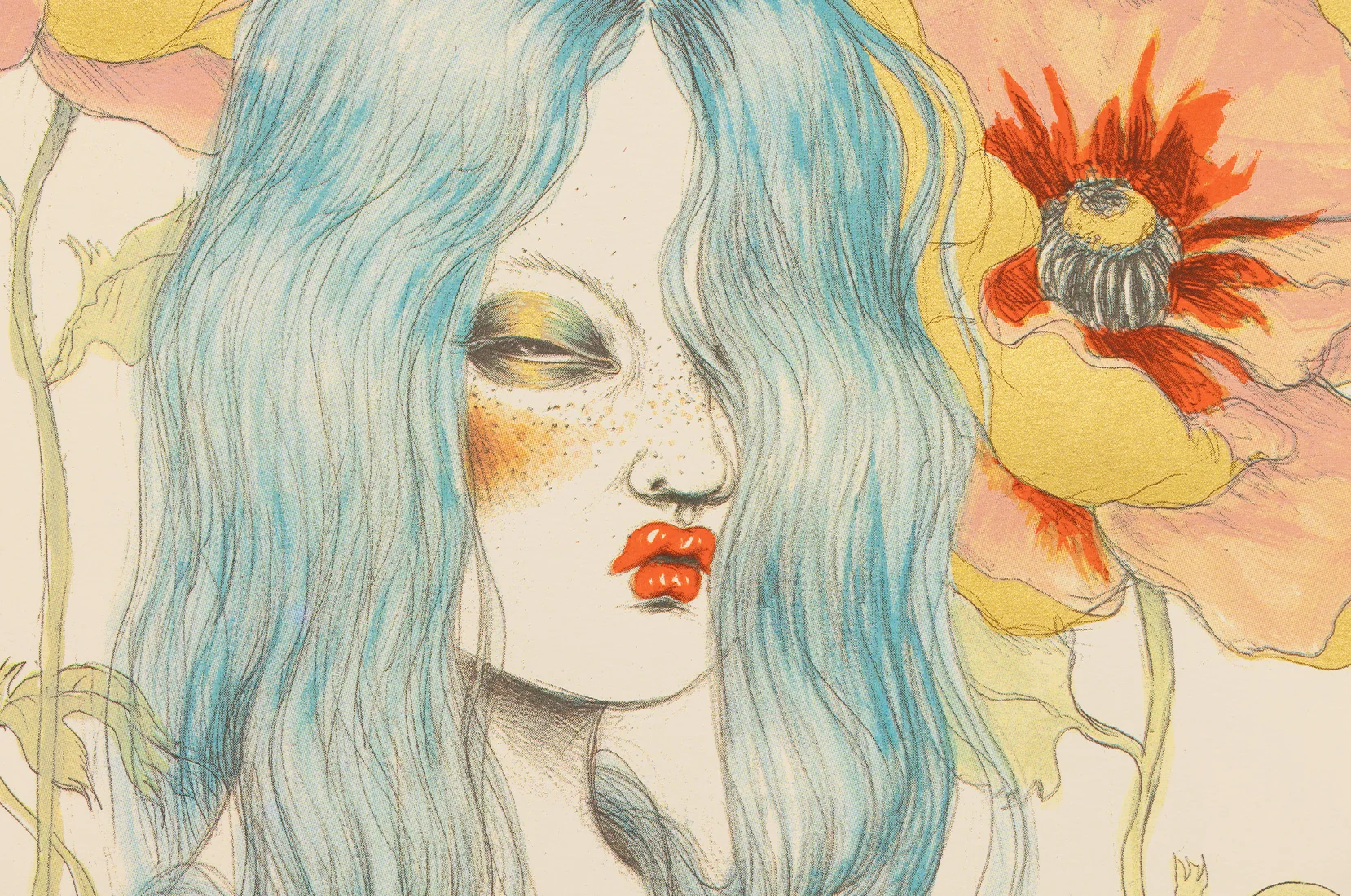 Lady with Poppies - Miss Van